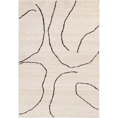 Tapis en jute beige Gesso de Ferm Living - Publicité Tapis en jute beige Gesso de Ferm Living - Publicité