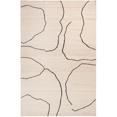 Tapis en jute beige Gesso de Ferm Living - 200x300cm - Publicité Tapis en jute beige Gesso de Ferm Living - 200x300cm - Publicité