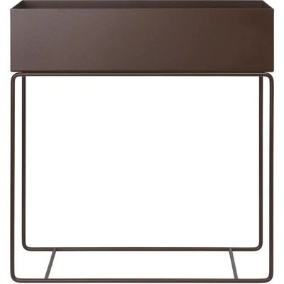Ferm Living Plant Box - Brauner rechteckiger Pflanzenständer aus Metall Ferm Living Plant Box - Brauner rechteckiger Pflanzenständer aus Metall