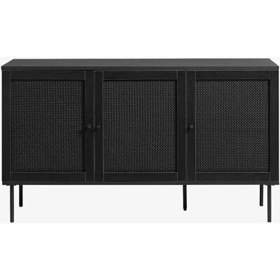 Unique Furniture Rinto Skænk - Sort - 140cm - Opbevaring Unique Furniture Rinto Skænk - Sort - 140cm - Opbevaring