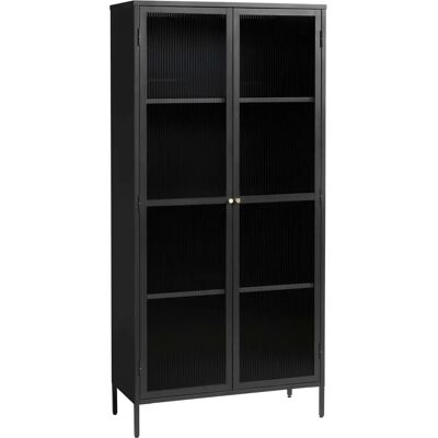 Unique Furniture Bjorn Vitrinen Schrank - Schwarz - 190x90x40cm Unique Furniture Bjorn Vitrinen Schrank - Schwarz - 190x90x40cm