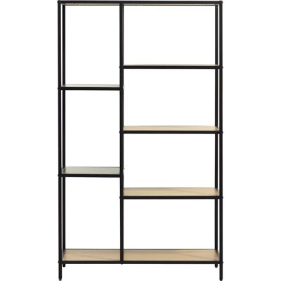 Regał Atlanta od Homeroom - Minimalistyczny design, Metal, Półki drewniane Regał Atlanta od Homeroom - Minimalistyczny design, Metal, Półki drewniane