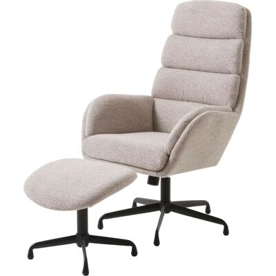 Homeroom - Braun - Relaxsessel mit Fußhocker - Möbel Homeroom - Braun - Relaxsessel mit Fußhocker - Möbel