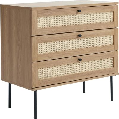 Homeroom Holz 3-Schubladen Kommode - Rustik Stil Homeroom Holz 3-Schubladen Kommode - Rustik Stil