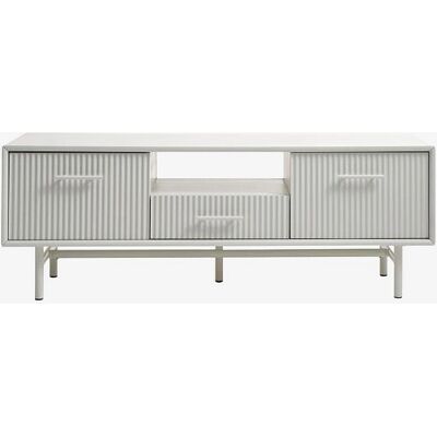 No name Jura - MDF och metall TV-möbel - 140cm - Grå No name Jura - MDF och metall TV-möbel - 140cm - Grå