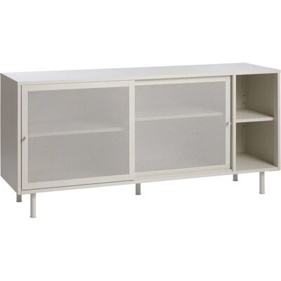 Homeroom - Beige - Buffet med 2 døre, 2 nicher i metal - 160cm Homeroom - Beige - Buffet med 2 døre, 2 nicher i metal - 160cm