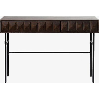 Nordique Design Latina - Konsolbord - Mörk naturlig/svart - 75cm hög Nordique Design Latina - Konsolbord - Mörk naturlig/svart - 75cm hög