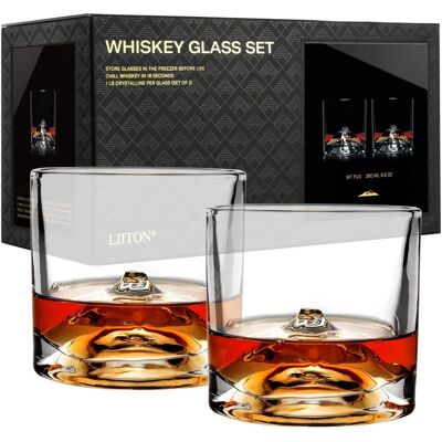 Liiton Denali Whiskygläser - 2er-Set, Kristall, 260 ml Liiton Denali Whiskygläser - 2er-Set, Kristall, 260 ml