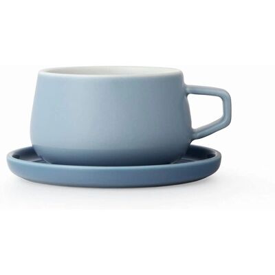 Viva Scandinavia Tasse à thé et soucoupe - 250ml Bleu Classique Ella - Publicité Viva Scandinavia Tasse à thé et soucoupe - 250ml Bleu Classique Ella - Publicité