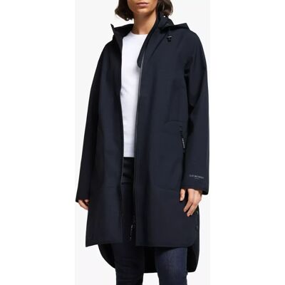 Ilse Jacobsen Dark Indigo Raincoat - Detachable Hood, Breathable Softshell Ilse Jacobsen Dark Indigo Raincoat - Detachable Hood, Breathable Softshell