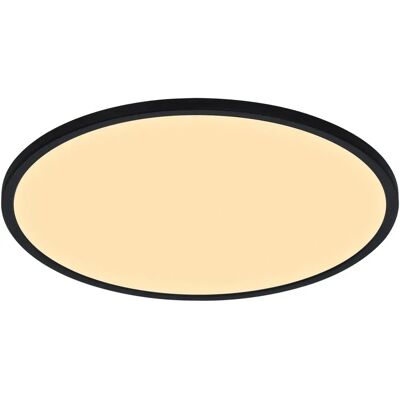 NORDLUX OJA LED Ceiling Light - Modern Minimalist Black 3cm NORDLUX OJA LED Ceiling Light - Modern Minimalist Black 3cm