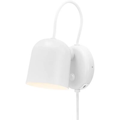 Nordlux Angle Vägglampa Vit/Telegrey - Justerbar USB-vägglampa Nordlux Angle Vägglampa Vit/Telegrey - Justerbar USB-vägglampa