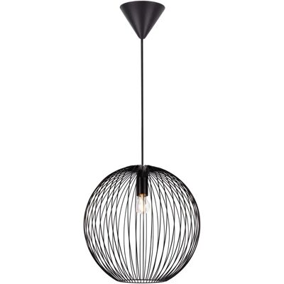 NORDLUX Beroni Pendellampe - Åben Skærm, Sort, 35cm NORDLUX Beroni Pendellampe - Åben Skærm, Sort, 35cm
