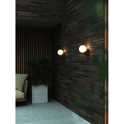 Nordlux Hayley Wandlampe Braun IP44 E27 Nordlux Hayley Wandlampe Braun IP44 E27