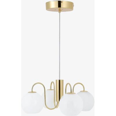 Nordlux Franca Messing Pendelleuchte - 4-flammig - E14 - Vintage Nordlux Franca Messing Pendelleuchte - 4-flammig - E14 - Vintage