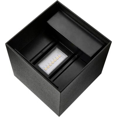 Nordlux Kubi Schwarzes Wandleuchte - Dekorativ 290lm, Auf-Und-Ab-Projektion Nordlux Kubi Schwarzes Wandleuchte - Dekorativ 290lm, Auf-Und-Ab-Projektion
