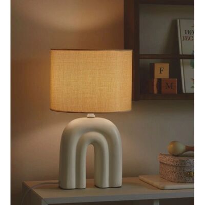 Nordlux Haze Tischlampe - Keramik Stoff Design Nordlux Haze Tischlampe - Keramik Stoff Design