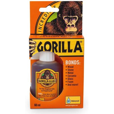 Gorilla Glue - 60ml Fast-Acting Waterproof Superglue Gorilla Glue - 60ml Fast-Acting Waterproof Superglue