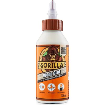 Gorilla Glue Gorilla PVA Wood Glue - Strong Bond for Wood - 236ml Gorilla Glue Gorilla PVA Wood Glue - Strong Bond for Wood - 236ml