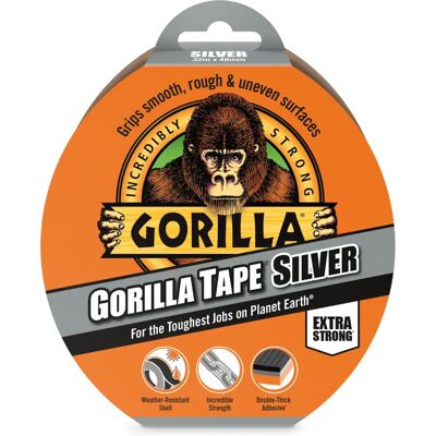 Gorilla Band Silber Klebeband - Für unebene Oberflächen Gorilla Band Silber Klebeband - Für unebene Oberflächen