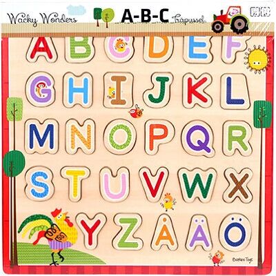 Barbo Toys 6394 Puzzle - Alphabet Holzpuzzle für Kinder Barbo Toys 6394 Puzzle - Alphabet Holzpuzzle für Kinder