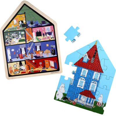 Barbo Toys Moomin Holzspielzeug - Holzpuzzles für Babys - Haus für 3+ Jahre Barbo Toys Moomin Holzspielzeug - Holzpuzzles für Babys - Haus für 3+ Jahre