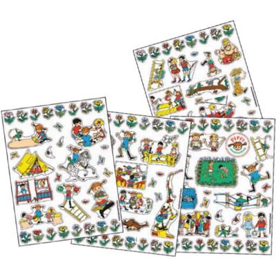 Barbo Toys - Pippi Langstrømpe Stickers - Multicolour Barbo Toys - Pippi Langstrømpe Stickers - Multicolour