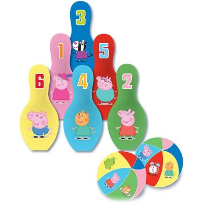 Barbo Toys 8990 Peppa Pig Mykt Bowling Sett - Læringsleketøy Barbo Toys 8990 Peppa Pig Mykt Bowling Sett - Læringsleketøy