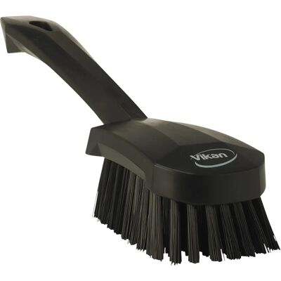 Vikan Hand brush with short handle, hard, fully HACCP compliant 9-black Vikan Hand brush with short handle, hard, fully HACCP compliant 9-black
