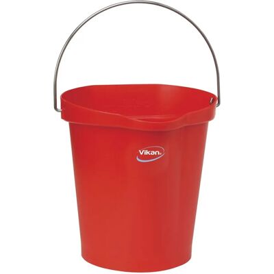 Vikan Cubo - 12L Apto para alimentos Apilable con Asa Ergonómica Vikan Cubo - 12L Apto para alimentos Apilable con Asa Ergonómica