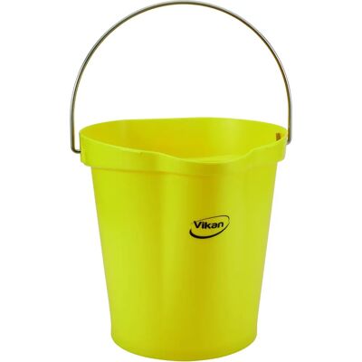 Vikan Cubo - Apto para alimentos, Asa ergonómica, 12L - Cubo Vikan Cubo - Apto para alimentos, Asa ergonómica, 12L - Cubo