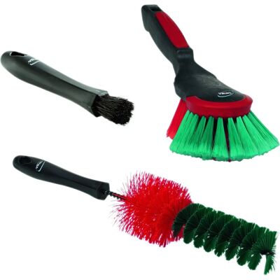 Set di Spazzole Vikan per Auto - Interni, Ruota, Mano Set di Spazzole Vikan per Auto - Interni, Ruota, Mano