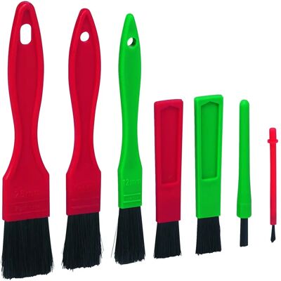 Conjunto de 7 Pequenos Pincéis VIKAN Conjunto de 7 Pequenos Pincéis VIKAN