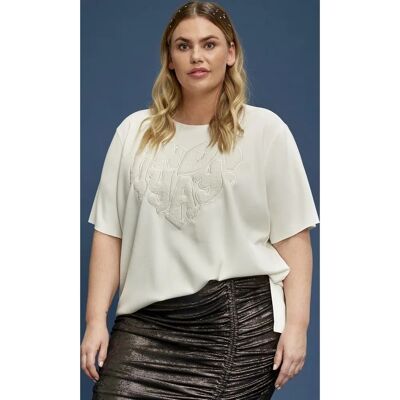 Anyday Toppi Alina 114 - T-shirt - Hvid - Kvinder Anyday Toppi Alina 114 - T-shirt - Hvid - Kvinder