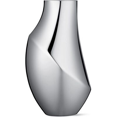 Jarrón Flora de Georg Jensen - Acero inoxidable, 23cm Jarrón Flora de Georg Jensen - Acero inoxidable, 23cm