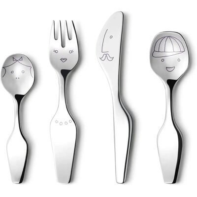 Georg Jensen Alfredo Twist Family Barnbestick - Barnbestickset Georg Jensen Alfredo Twist Family Barnbestick - Barnbestickset