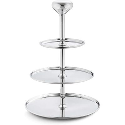 Soporte de Servicio Plateado Alfredo de Georg Jensen - 3 Niveles Soporte de Servicio Plateado Alfredo de Georg Jensen - 3 Niveles