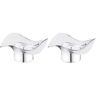 Georg Jensen Cobra Teelichter - Set aus 2 Georg Jensen Cobra Teelichter - Set aus 2