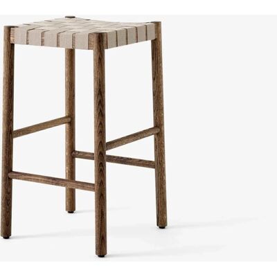 Tabouret de Bar Betty Noir - 66cm - Lin naturel - Publicité Tabouret de Bar Betty Noir - 66cm - Lin naturel - Publicité
