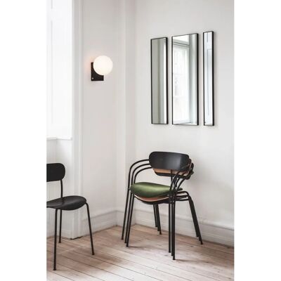 Applique Murale en Verre Opale Signe Hytte - Gris Soie - Applique Murale Applique Murale en Verre Opale Signe Hytte - Gris Soie - Applique Murale