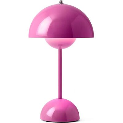 Lampe de Table Sans Fil Rose Tangy de Verner Panton - Flowerpot VP9 Lampe de Table Sans Fil Rose Tangy de Verner Panton - Flowerpot VP9