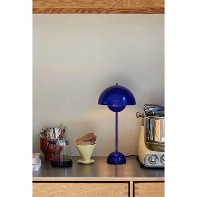 Lampe de table FlowerPot bleue de Verner Panton - Lampe de table Lampe de table FlowerPot bleue de Verner Panton - Lampe de table