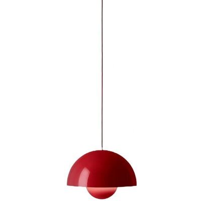 Suspension FlowerPot Verner Panton - Rouge - Design Iconique 1968 Suspension FlowerPot Verner Panton - Rouge - Design Iconique 1968