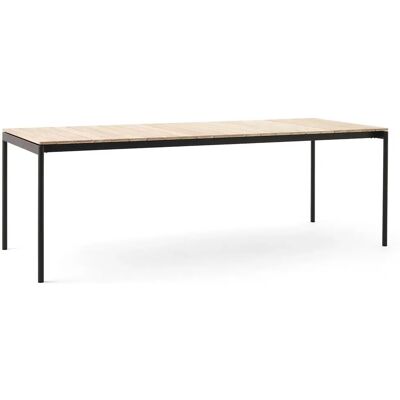 Ville Teak Utebord 90x220 - Svart/Teak Ville Teak Utebord 90x220 - Svart/Teak