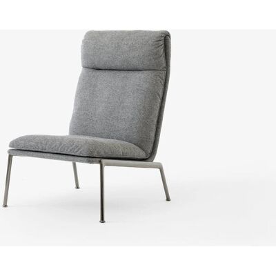&Tradition - Muno LN16 - Grått stoff - krommet aluminium - Armchair &Tradition - Muno LN16 - Grått stoff - krommet aluminium - Armchair