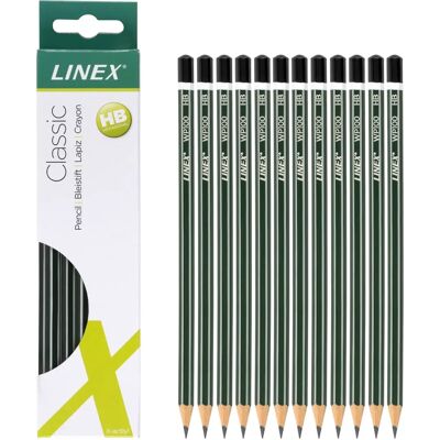 Linex Blyanter - 12 stk - Grøn HB Klassisk - Blyanter Linex Blyanter - 12 stk - Grøn HB Klassisk - Blyanter