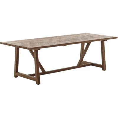 Table à manger en teck recyclé Sika Design Lucas - Rustique 240cm - Publicité Table à manger en teck recyclé Sika Design Lucas - Rustique 240cm - Publicité