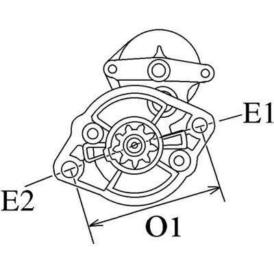 HC-CARGO 112336 Starter Motor - Zahnzahl, Spannung, Befestigungslöcher HC-CARGO 112336 Starter Motor - Zahnzahl, Spannung, Befestigungslöcher