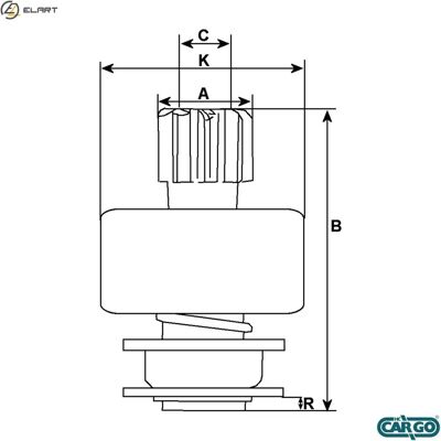 HC-Cargo F032130950 Pieza de transmisión - Compatible con FIAT 46231640 HC-Cargo F032130950 Pieza de transmisión - Compatible con FIAT 46231640