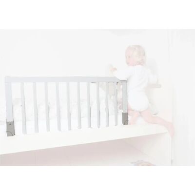 BabyDan Bílá dřevěná zábrana na postel - BabyDan ochranná lišta BabyDan Bílá dřevěná zábrana na postel - BabyDan ochranná lišta